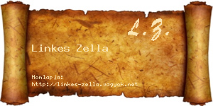 Linkes Zella névjegykártya